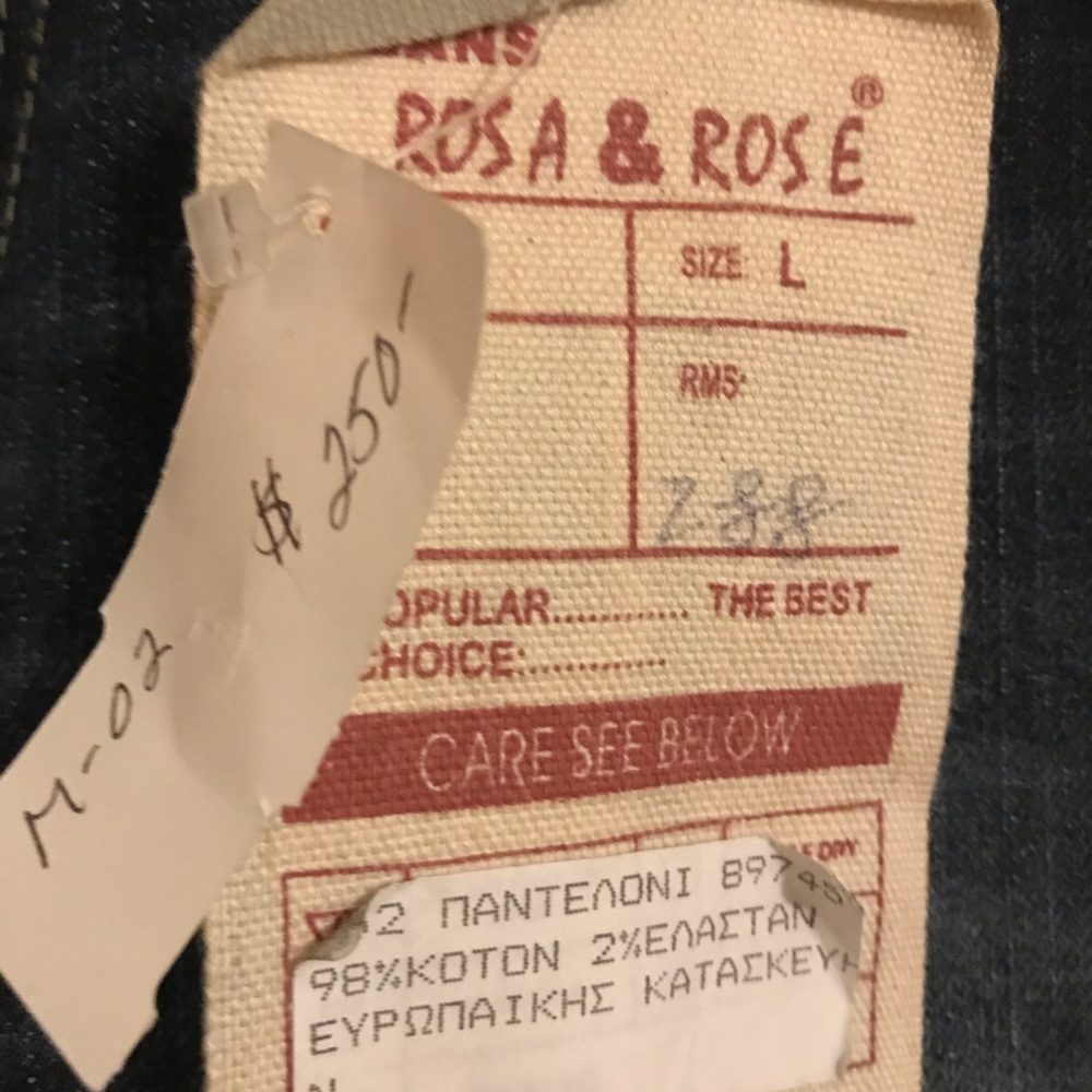 New Designer Rosa & Rose Jeans - Picture 4 of 4